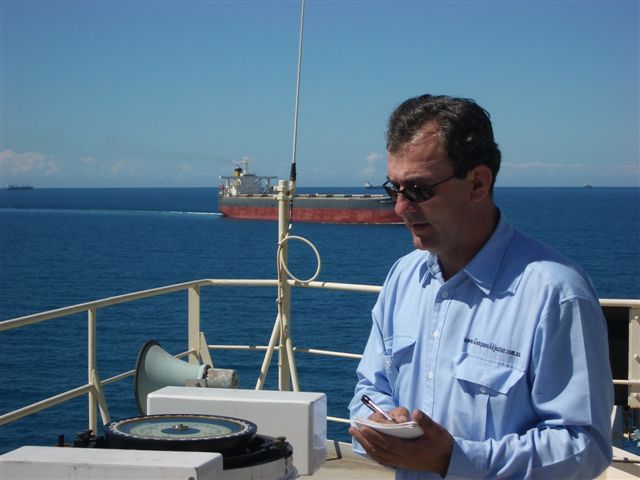 Ship's Compass Adjustment off Gladstone